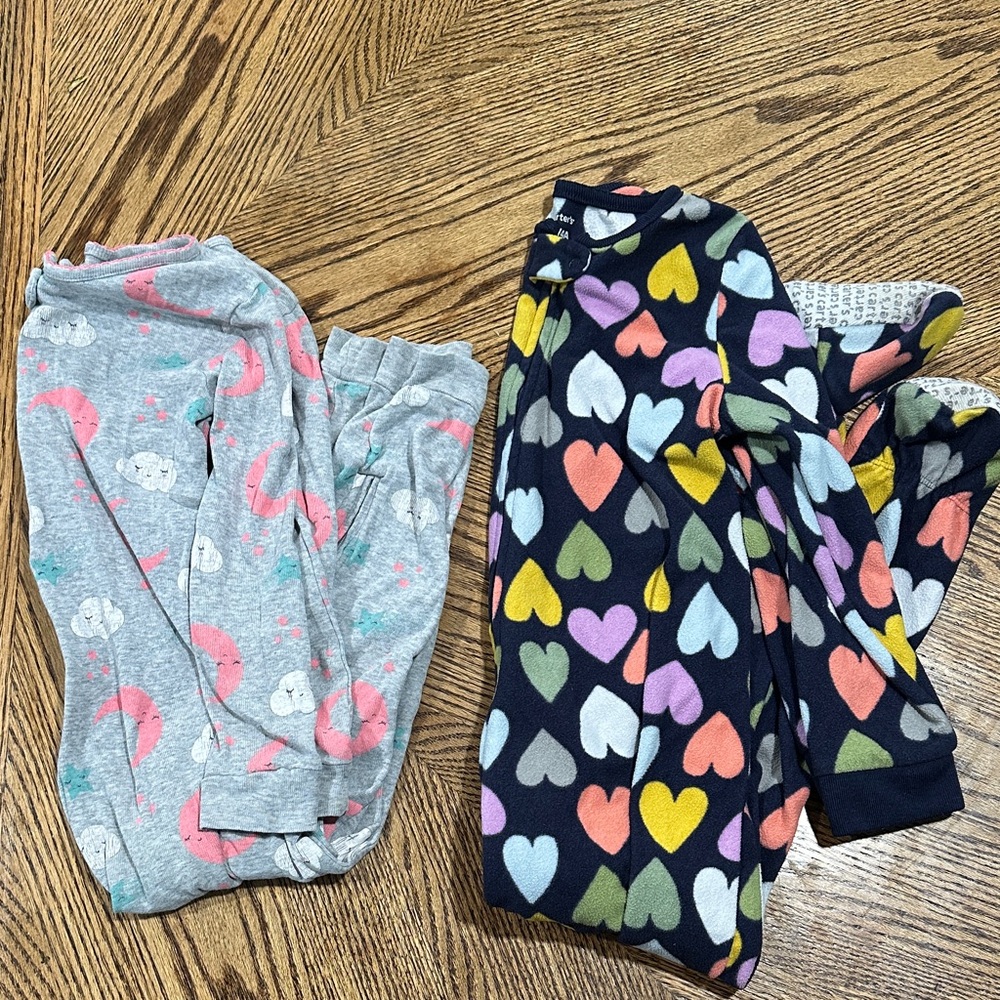 Carter's Multicolor Heart and Sheep Pajama Set